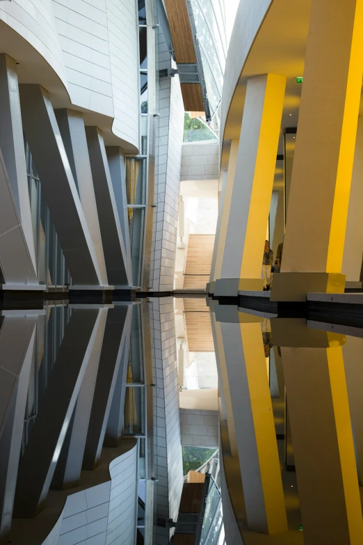 view of the glass floor inside of the building