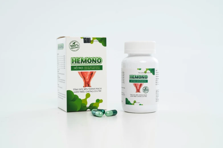 a bottle of hemono next to a carton of cbd