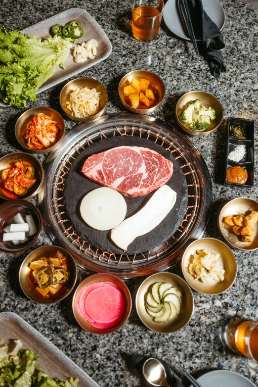 a bunch of food is sitting on a counter