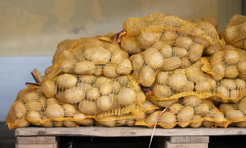 a stack of burlies piled on top of each other