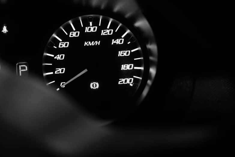 an image of car dashboard lights that are white