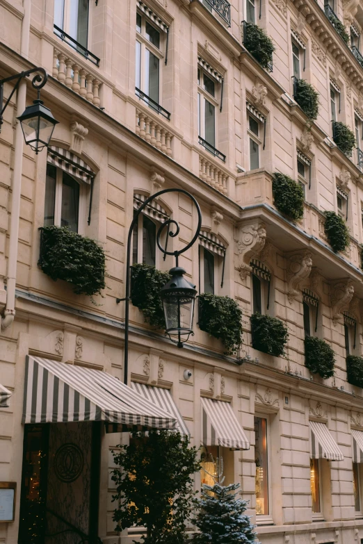 a building with a few balconies on it