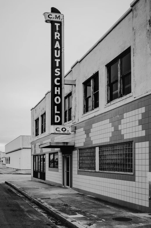 the front sign for the old movie theatre