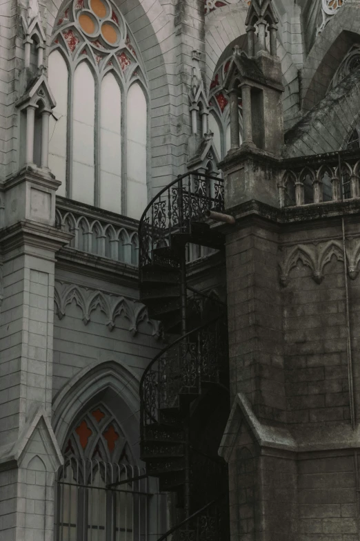 a po of a stone cathedral looking up