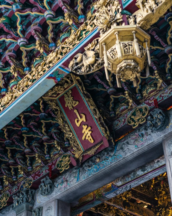 some ornate ornaments on top of a building