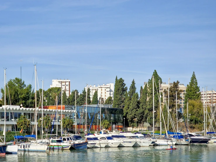 many boats that are sitting in the water