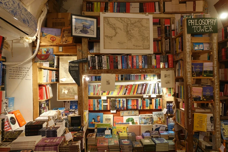 a liry with stacks and shelves filled with books