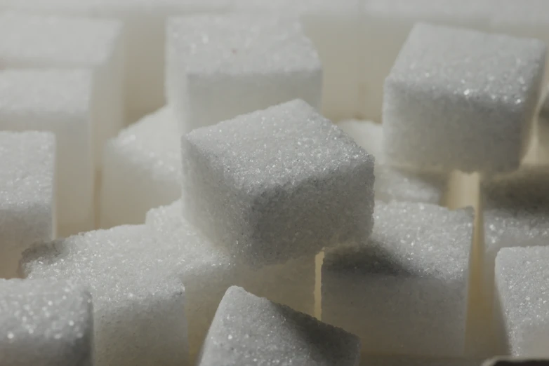 there are little sugar cubes on top of each other