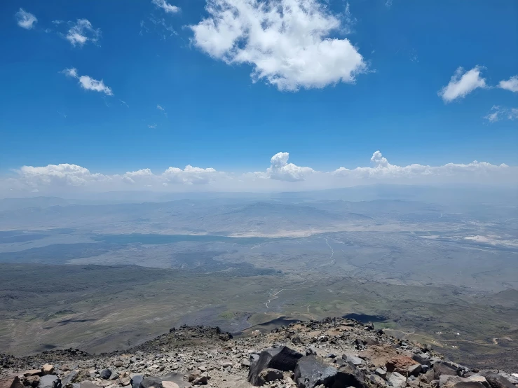 a mountain with rocky terrain and rocks