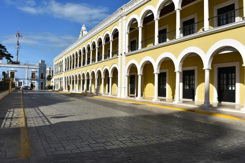 this is an image of a building made of arches