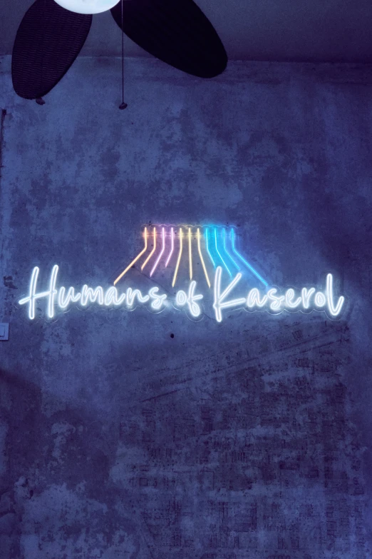 an image of a neon sign that reads humans of research