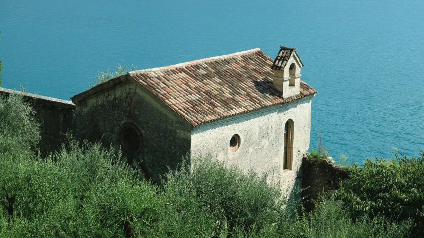 a church on the side of a mountain