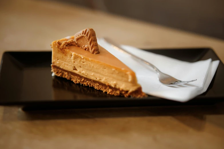 a piece of cake that has been served on a plate