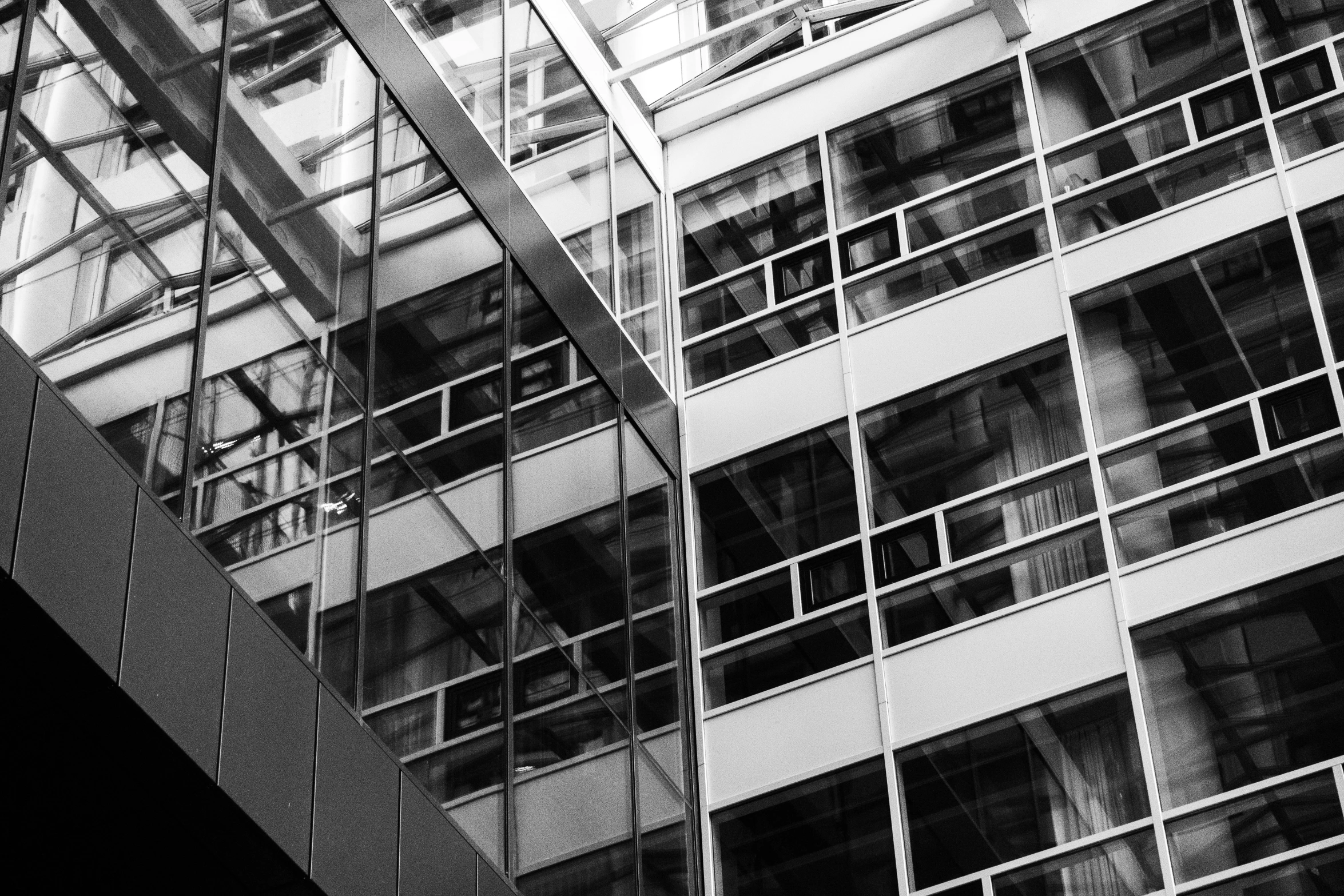 the window of a modern skyscr building