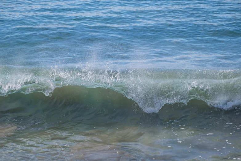 a surfer standing at the edge of a wave