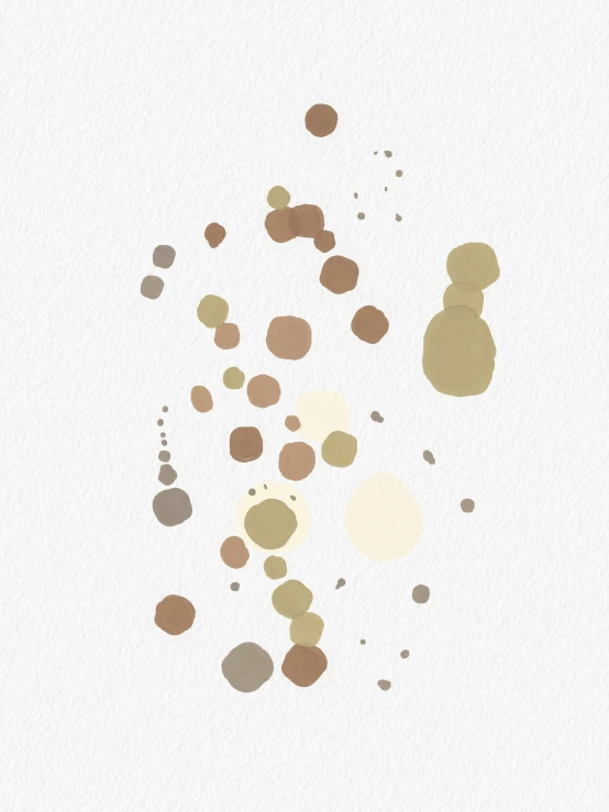 an abstract painting of multiple colors of brown and beige