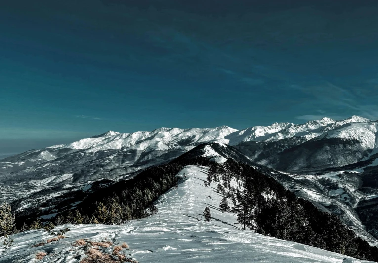 a person skiing down a mountain with the snow covering them