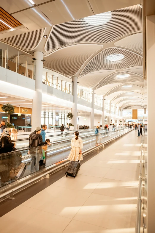 the people are waiting at the airport terminal