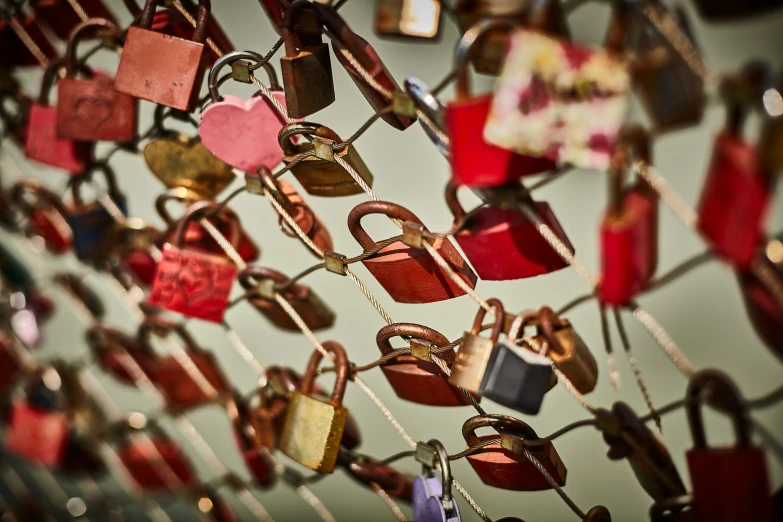 an image of a combination padlocks that are hanging on the wall