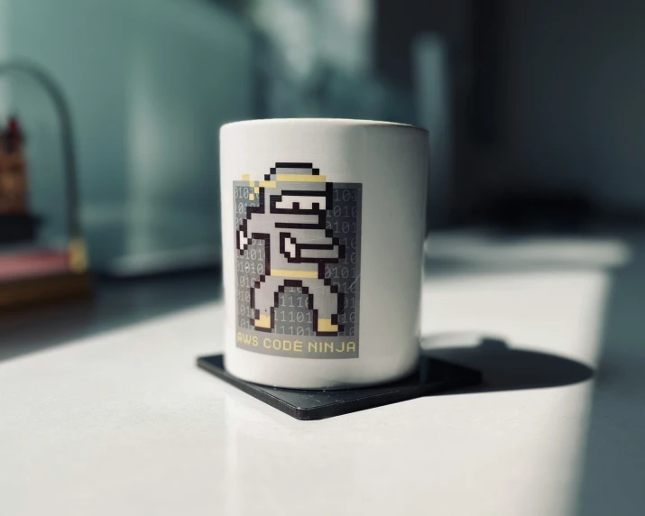 the coffee cup has the word god in it