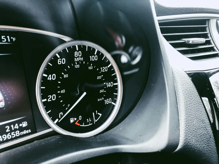 a close - up of an automatic meter in a vehicle