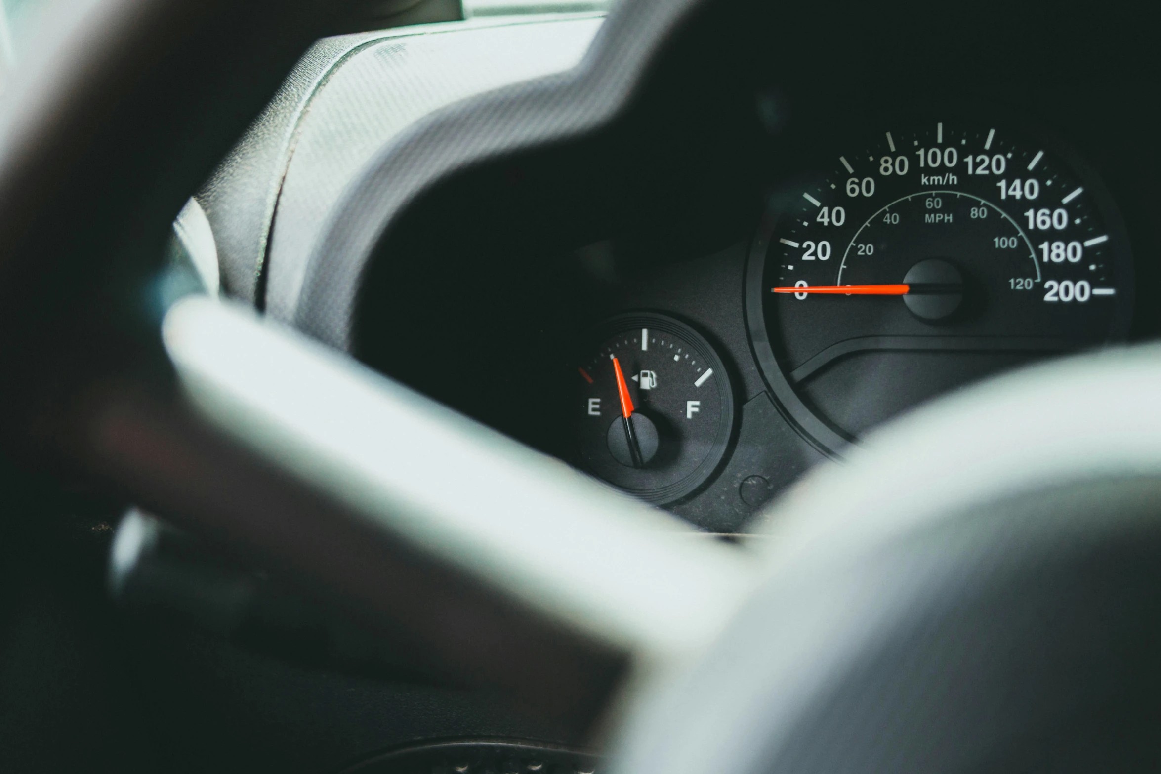 the gauges in a car show what time it is