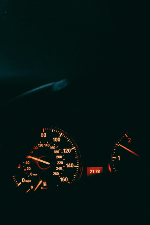 the gauges and indicators in the vehicle