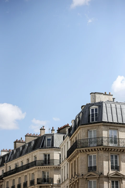 a city's rooftops are all lined up together