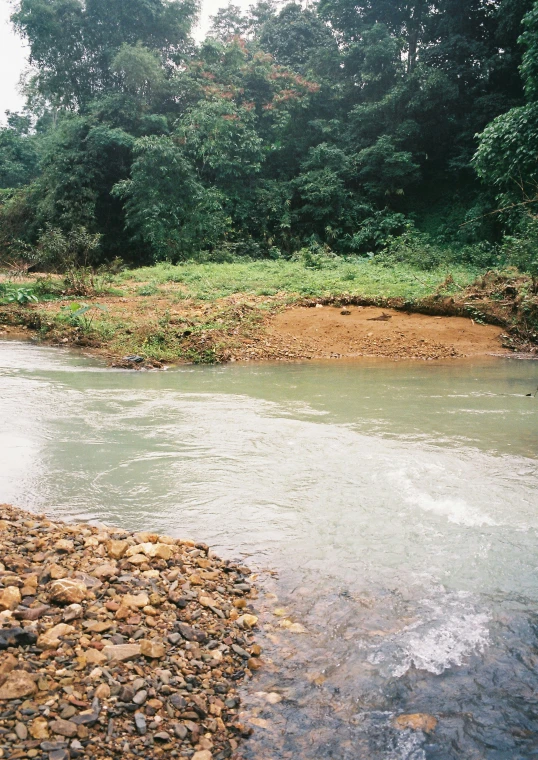 a group of people in small boats near water