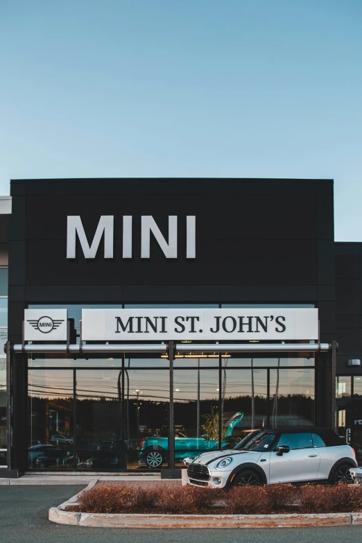 a picture of the front entrance to a mini st john's