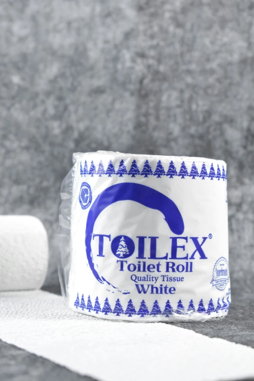 two rolls of toilet paper are sitting next to a roll of toilet paper