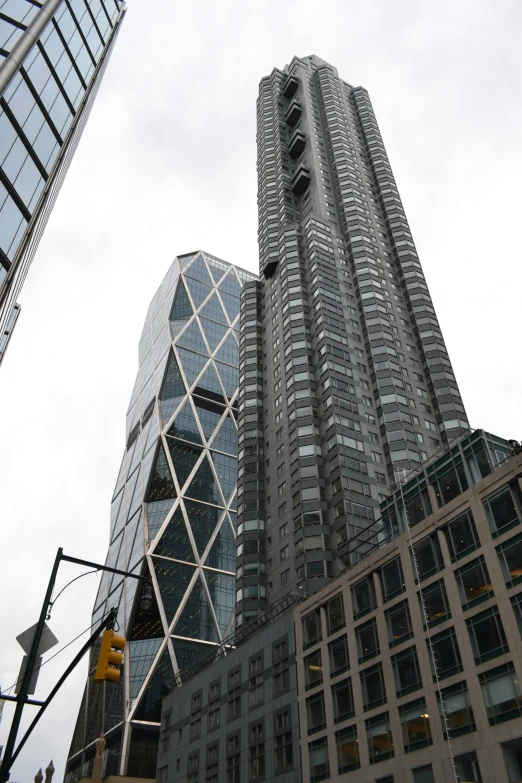 a large building near a bunch of smaller buildings