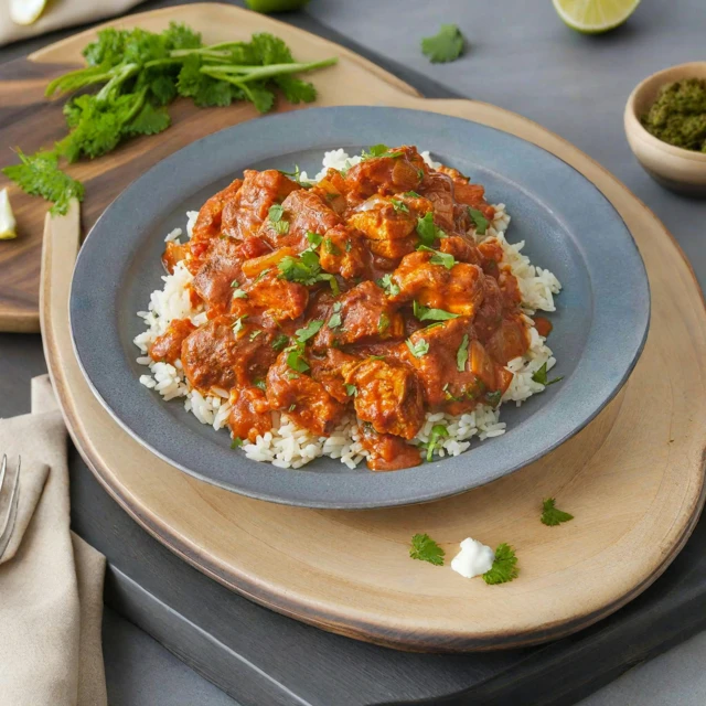 a close up of a plate of food on a table