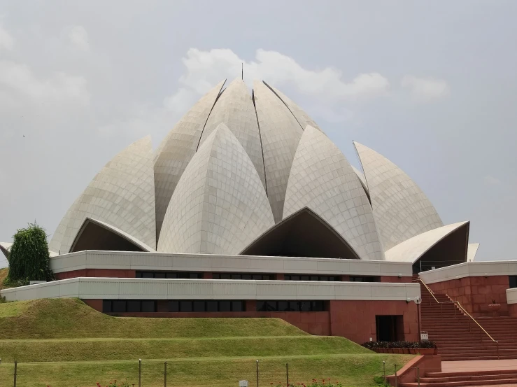 an image of the lotus temple in india