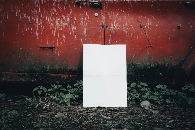 a big old building with a white refrigerator in front of it